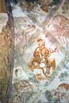 Early Islamic fresco of a lute-playing bear; under later rulers, this kind of frivolity in art was forbidden