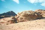 The steps lead to a Nabataean tomb concealed in the folds of the rock
