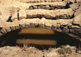 Vaulted cisterns in the lost city of Humeima